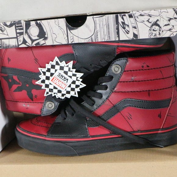 VANS Marvel x SK8-Hi 'Deadpool' Sneakers NIB - Picture 2 of 15